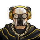 Gold Heart Bulldog